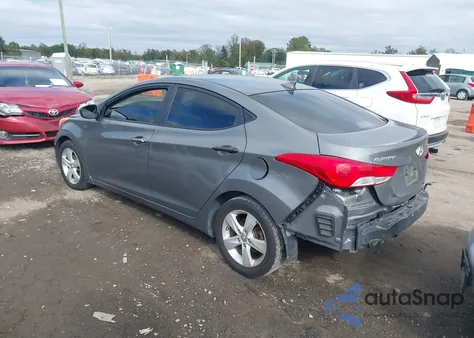 2012 Hyundai Elantra Gls z USA, uszkodzony, nr VIN 5NPDH4AE6CH148687